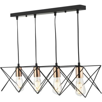 Dar Lighting Midi MID0422 Závesná lampa 4x40w/e27