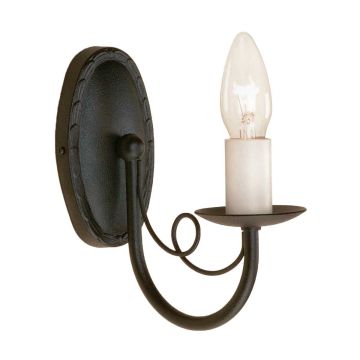 Elstead Lighting MINSTER MN1-BLACK Stena svietidlo 1x60W/E14