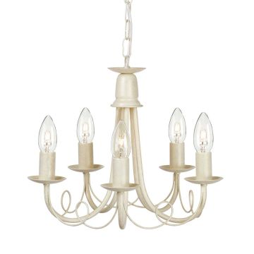 Elstead Lighting MINSTER MN5-IV-GOLD Žiarovka 5x60W/E14