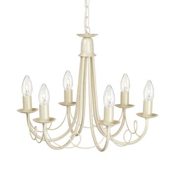 Elstead Lighting MINSTER MN6-IV-GOLD Žiarovka 6x60W/E14