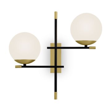 Maytoni NOSTALGIA MOD050WL-02G Stena svietidlo 2x40W/E14