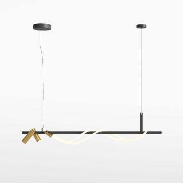 Maytoni TAU MOD166PL-L30GB3K Závesná lampa 4x42W/LED 3000K 1500LM IP20