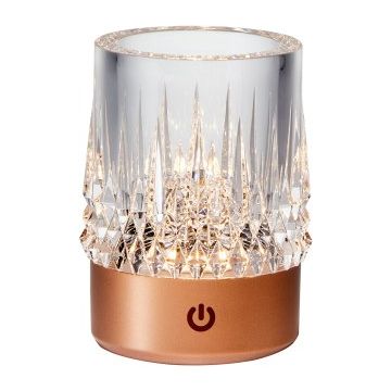 Zuma Line CRYSTAL NHTD-N08-RG Stolná lampa 1x1W/LED 3000k 110lm