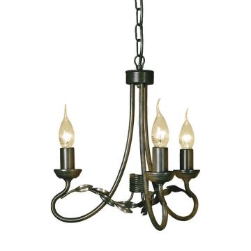 Elstead Lighting OLIVIA OV3-BLK-GOLD Žiarovka 3x60W/E14
