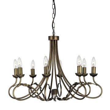 Elstead Lighting OLIVIA OV8-BLK-GOLD Žiarovka 8x60W/E14