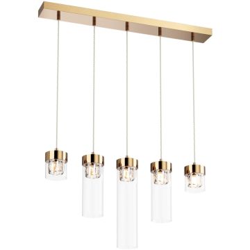 Zuma Line GEM P0389-05E-F7AC Závesná lampa 5x28W/G9