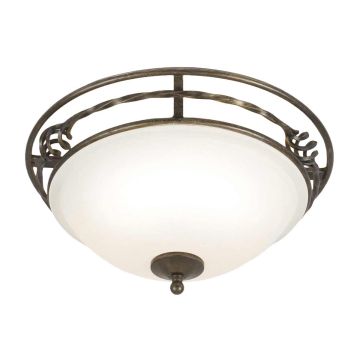 Elstead Lighting PEMBROKE PB-F-A-BLK-GOLD Stropné svietidlo 2x60W/E27
