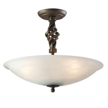Elstead Lighting PEMBROKE PB-SF-A-BLK-GOLD Stropná lampa 3x60W/E27