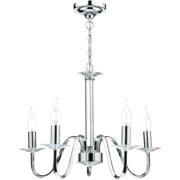 Dar Lighting Pique PIQ0550 Žiarovka 5x40w/e14 ip20