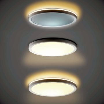 Italux Corte PLF-63452-300R-28W-WH Stropné svietidlo 1x28W/LED 2800K|4000K|6000K 3000lm IP20