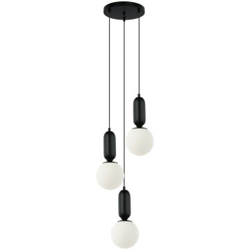 Italux ALDEVA PND-02340-3S-BK Závesná lampa 3x40W/E27 IP20