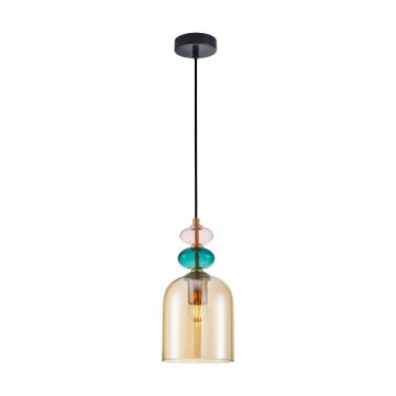 Italux Busco PND-30263-1B-BRO-AMB Závesná lampa 1x40W/E27 IP20