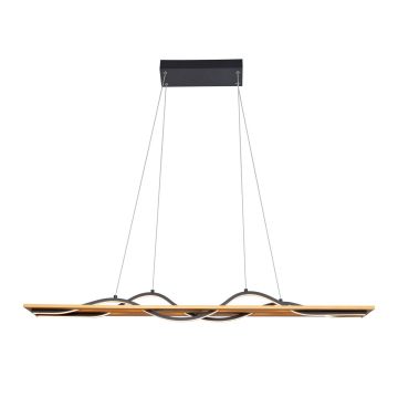 Italux Conato PND-23848-30W-BK-GD Závesná lampa 2x35W/LED 3000K 1200lm IP20