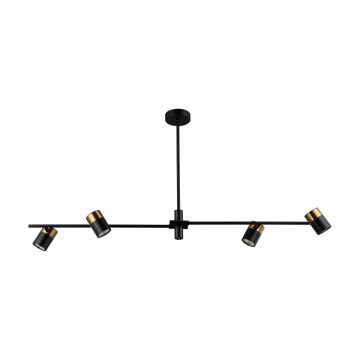 Italux Elice PND-58892-4-BK-BRO Stropná lampa 4x35W/GU10 IP20