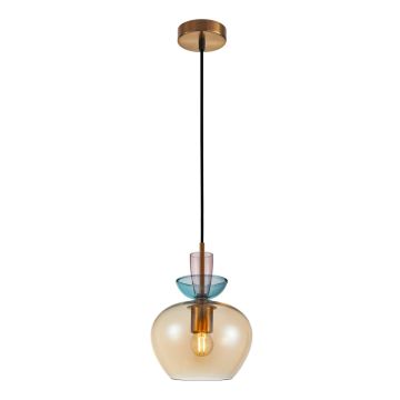 Italux Fanda PND-31882-1-GD-AMB Závesná lampa 1x40W/E27 IP20