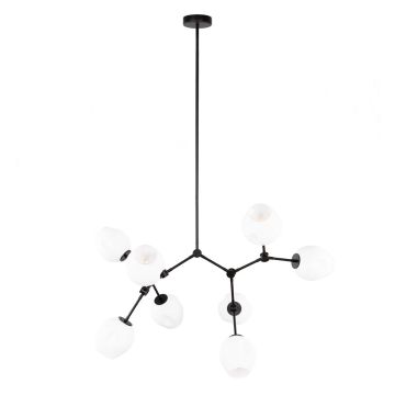 Italux Ferral PND-75075-8-BK-WG Stropná lampa 8x40W/E27 IP20