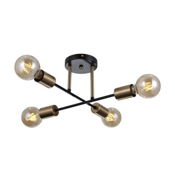 Italux FORMIO PND-4052-4-BL-HBR Stropná lampa 4x40W/E27 IP20