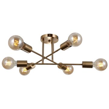Italux FORMIO PND-4052-6-HBR Stropná lampa 6x40W/E27 IP20
