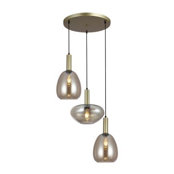 Italux Gater PND-23541-3-GD-CH Závesná lampa 3x40W/E27 IP20