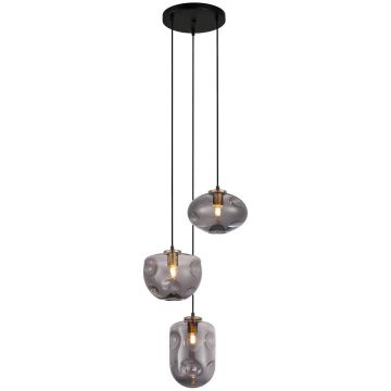 Italux HATELLA PND-112038-3A-BRO+SG Závesná lampa 3x40W/E27 IP20