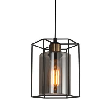 Italux KALULA PND-78901-1-BK+SG Závesná lampa 1x40W/E27 IP20