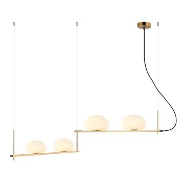 Italux KERNIO PND-357784-BRO+W Závesná lampa 4x25W/G9 IP20