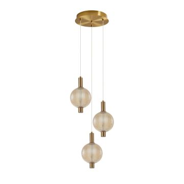 Italux Lenti PND-83631-3-AB-AMB Závesná lampa 1x18W/LED 3000K 1340lm IP20