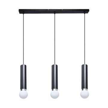 Italux Macera PND-33849-3-BK Závesná lampa 3x40W/E27 IP20