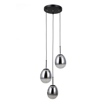 Italux Meolo PND-40825-3-BK Závesná lampa 3x40W/E14 IP20