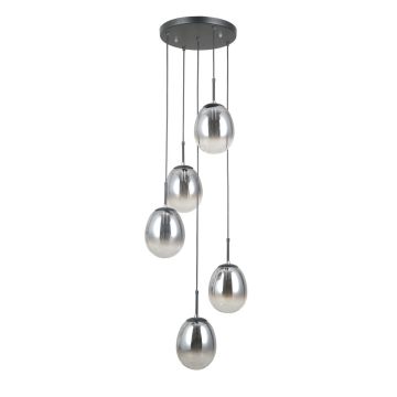 Italux Meolo PND-40825-5-BK Závesná lampa 5x40W/E14 IP20