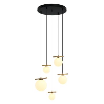 Italux MERSETA PND-463325A-BRO+W Závesná lampa 3xE14 40W|2xG9 25W IP20