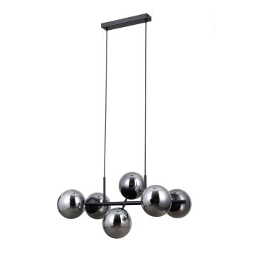 Italux Molite PND-1098-6-BK Závesná lampa 6x40W/E14 IP20