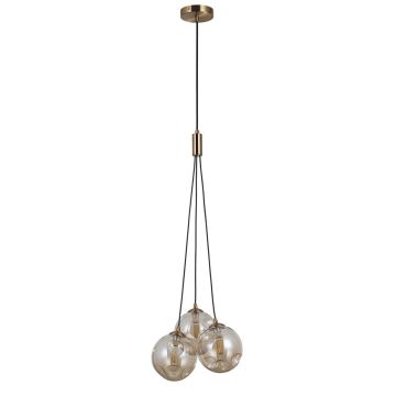 Italux PERLOS PND-54456-3-HB-AMB Závesná lampa 3x5W/G9 IP20