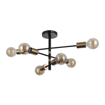 Italux PIANSI PND-4025-6-BL-HBR Závesná lampa 6x40W/E27 IP20