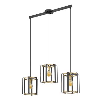 Italux PRIMERO PND-44003-3-BK-GD Závesná lampa 3x60W/E27 IP20