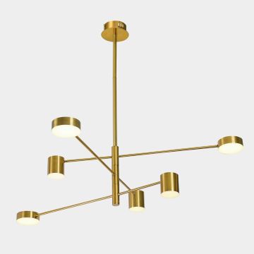 Italux REMDAL PND-16374-6-COP-GD-4K Závesná lampa 36W/LED 4000K 2700LM IP20