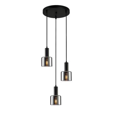 Italux SANTIA PND-65342-3A-BK+SG Závesná lampa 3x40W/E27 IP20