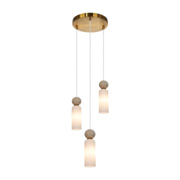 Italux Santos PND-95331-3-BRSS Závesná lampa 3x40W/G9 IP20