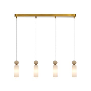Italux Santos PND-95331-4-BRSS Závesná lampa 4x40W/G9 IP20