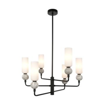 Italux Santos PND-95331-6-BK Stropná lampa 6x40W/G9 IP20