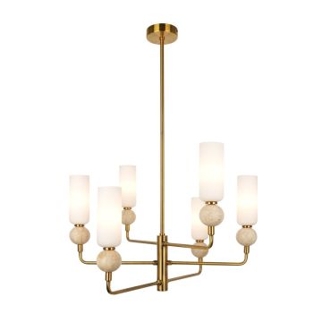 Italux Santos PND-95331-6-BRSS Stropná lampa 6x40W/G9 IP20