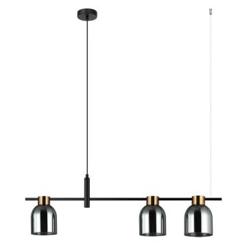 Italux SERVIO PND-66892-3-BK-SG Závesná lampa 3x40W/E14 IP20