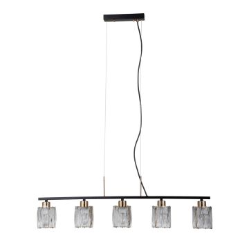 Italux Simona PND-40814-5-BK-HBR Závesná lampa 5x40W/E14 IP20