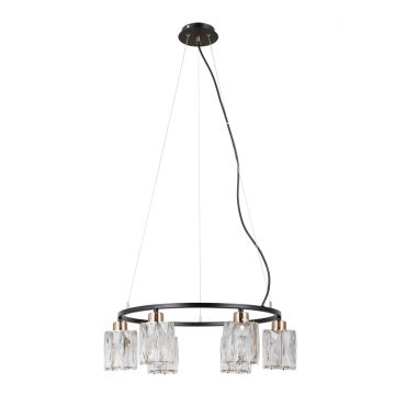 Italux Simona PND-40814-6-BK-HBR Závesná lampa 6x40W/E14 IP20
