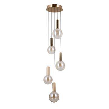 Italux Strela PND-34378-5S-HBR Závesná lampa 5x25W/LED 3000K 1450lm IP20