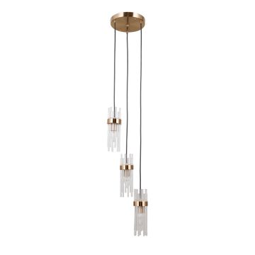 Italux Taraso PND-40760-3-HBR Závesná lampa 3x40W/E14 IP20