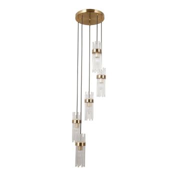 Italux Taraso PND-40760-5-HBR Závesná lampa 3x40W/E14 IP20