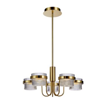 Italux Tiara PND-77362-5-40W-GD Žiarovka 5x40W/LED 3000K 4405lm IP20