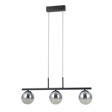 Italux Velada PND-34381-3-BK Závesná lampa 3x15W/LED 3000K 610lm IP20