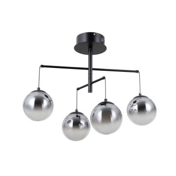 Italux Velada PND-34381-4-BK Závesná lampa 4x20W/LED 3000K 1810lm IP20